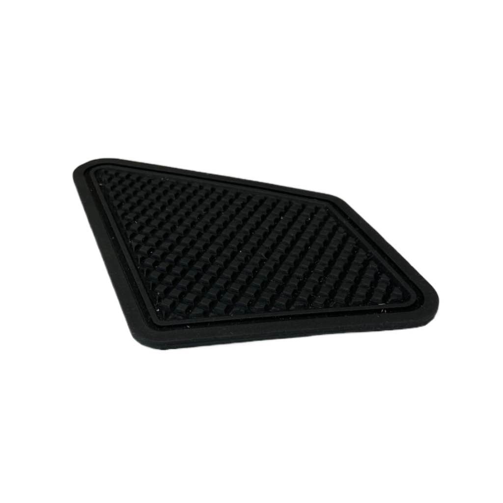 Gummi-Abriebschutz 12x14cm 4mm 4x4mm Viereck-Noppen strukturierte Oberfläche schwarz