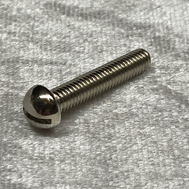Schraube Rundkopf mit Schlitz M5x25 vernickelt