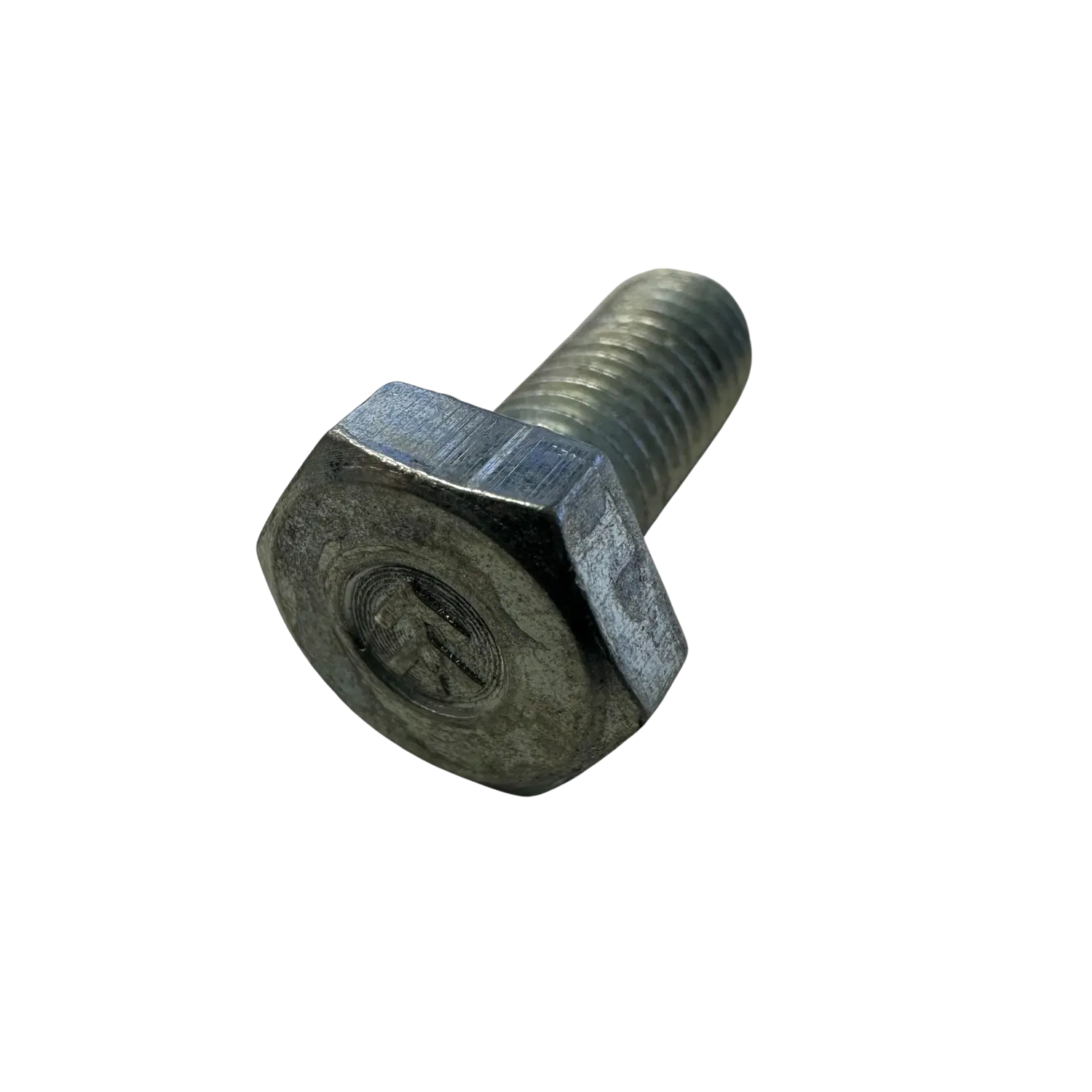 Schraube M7x18 1,00 SW12 mit Winkel blau verzinkt