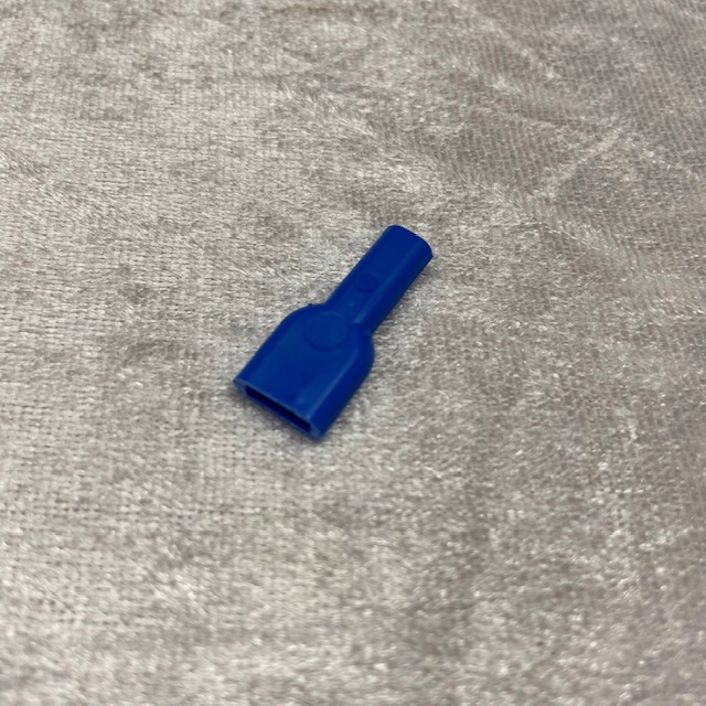 Farbige Gummiabdeckung für Flachsteckhülsen 6,3mm blau