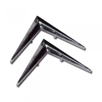 Plastik Winkel 2 Stück Chrom