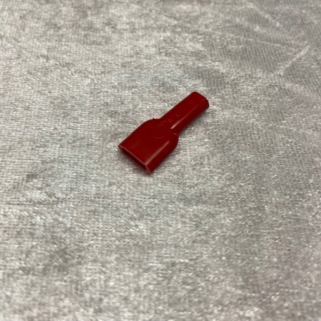Farbige Gummiabdeckung für Flachsteckhülsen 6,3mm rot