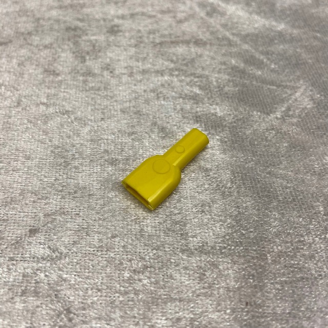 Farbige Gummiabdeckung für Flachsteckhülsen 6,3mm gelb