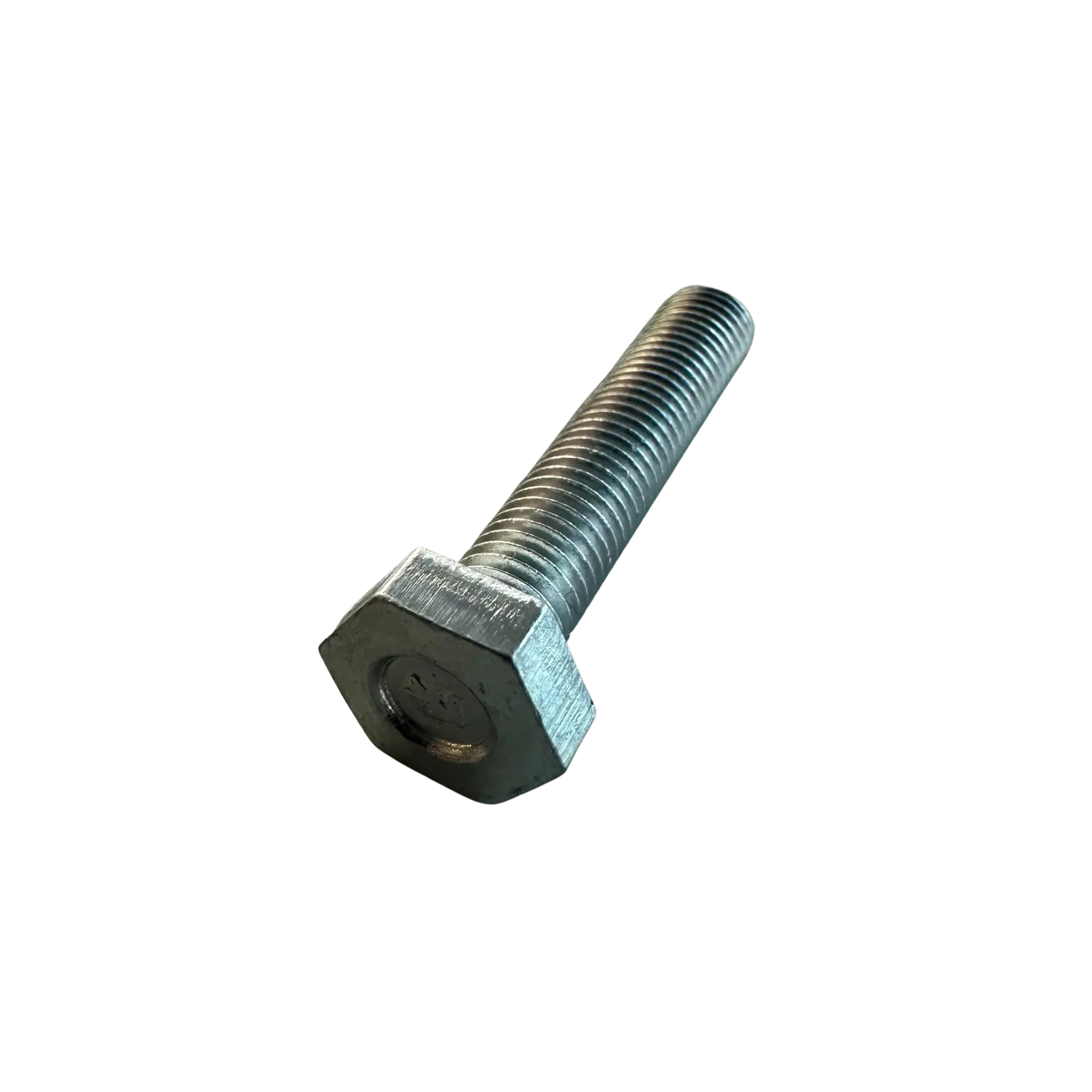 Schraube M7x35 1,00 SW12 mit Winkel blau verzinkt