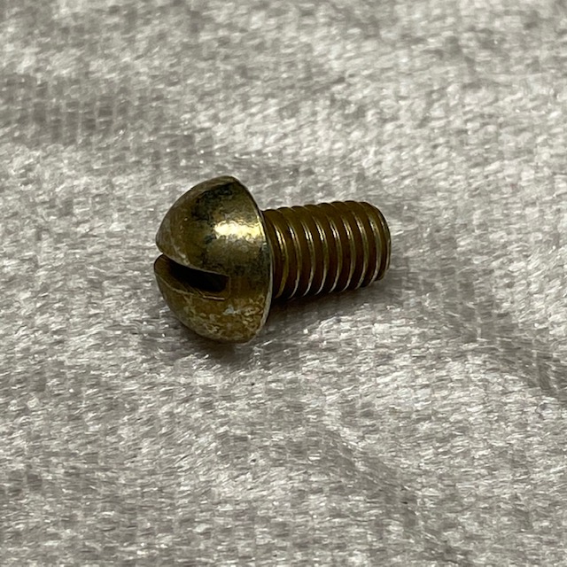 Schraube Rundkopf mit Schlitz M5x8 gelb verzinkt