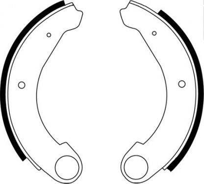 Bremsbackensatz hinten ABS 2CV Bremsbackensatz hinten ABS 2CV