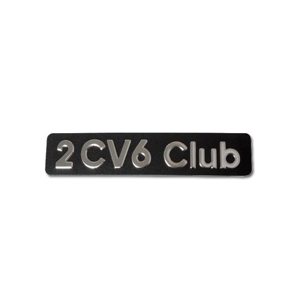 Typenemblem für Heckklappe 2CV6 Club