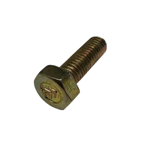 Schraube M5x19 0,80 SW8 mit Winkel gelb verzinkt